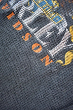 Vintage 1970s Barnett Harley Davidson El Paso Texas Long Sleeve Thermal Shirt