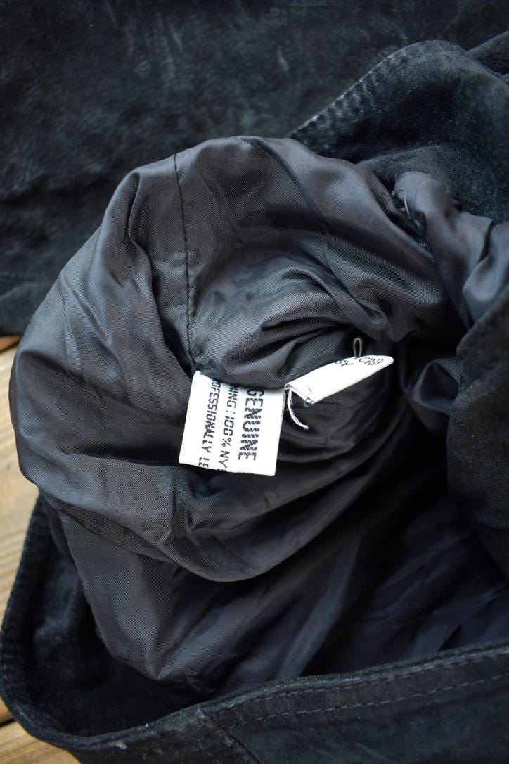 Vintage 1990s Laurice Black Fringe Jacket