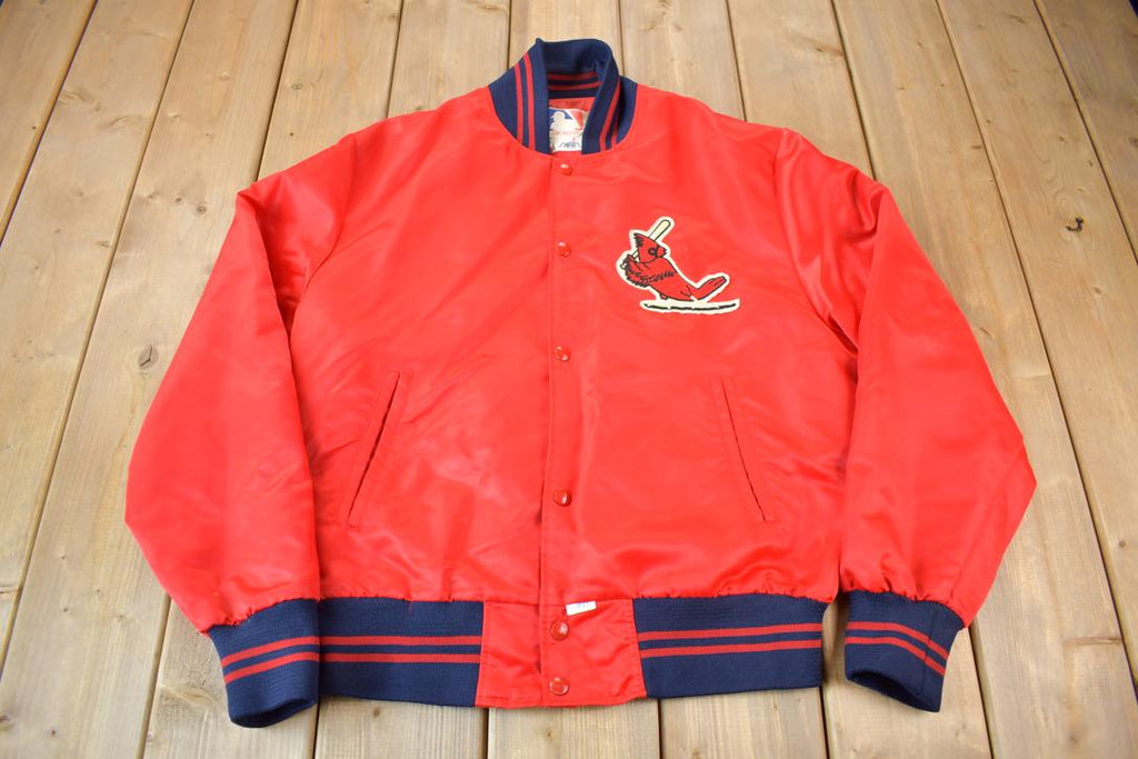 Vintage 1980s St. Louis Cardinals MLB Satin Bomber Jacket
