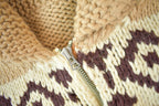 Vintage 1940s Hand-Knit Deer Cowichan Sweater