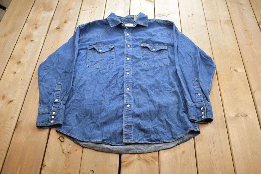 Vintage 1970s Big Mac Work Wear Jean Long Sleeve