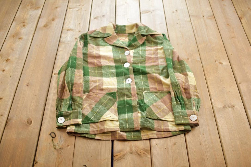 Vintage 1950s Frisco Jac 100% All Wool Womens Knit Blazer