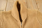 Vintage 1940s Hand-Knit Duck Hunting Cowichan Sweater