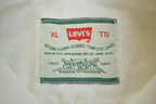 Vintage 1990s Levi's White Long Sleeve Button Up Casual Formal Shirt