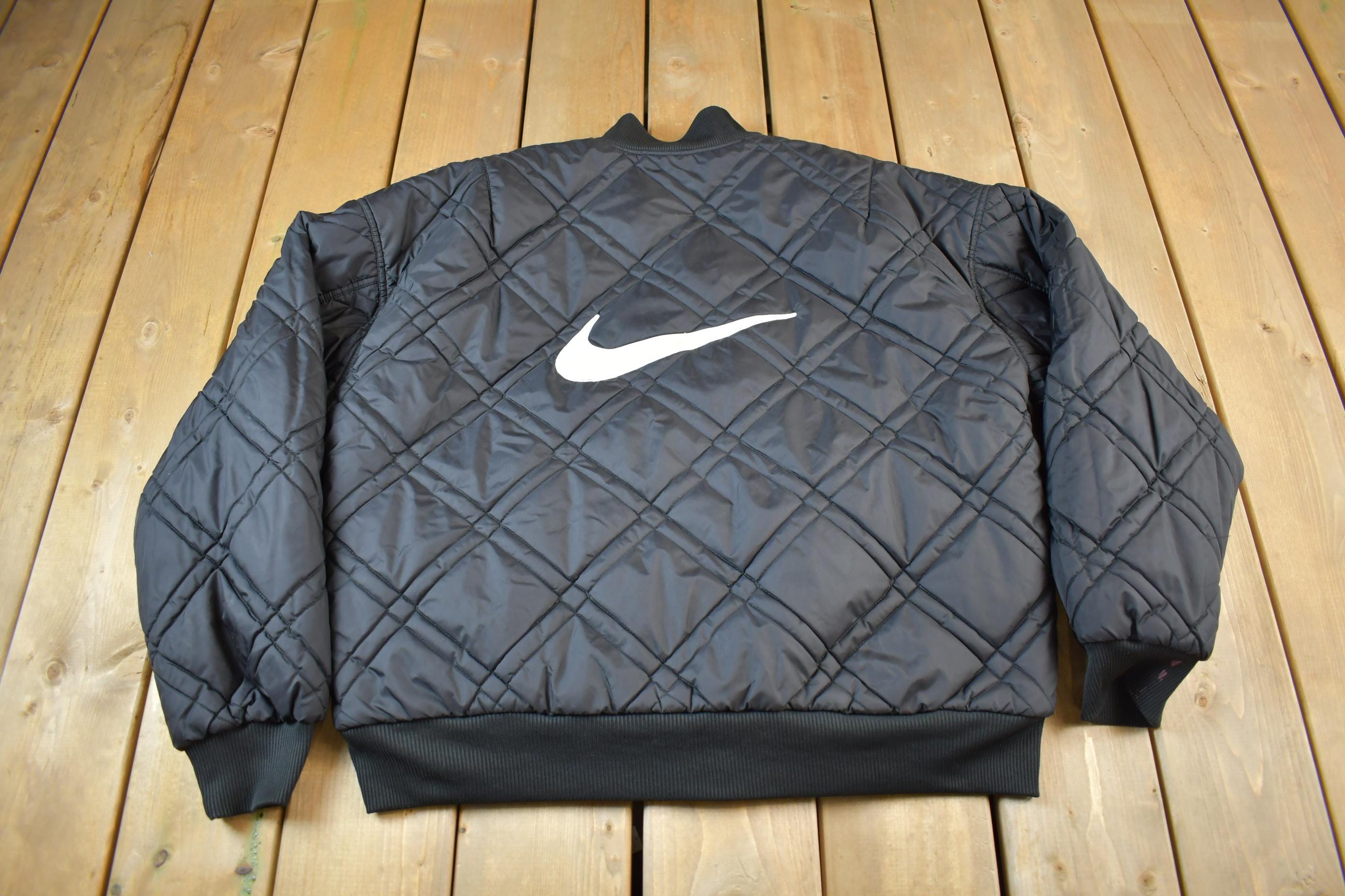 Vintage 1990s Nike Big Swoosh Reversible Jacket
