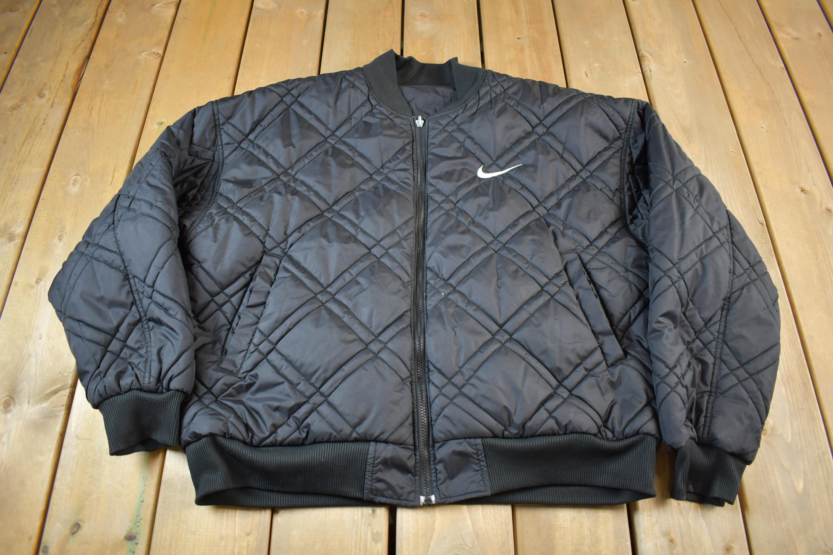 Vintage 1990s Nike Big Swoosh Reversible Jacket