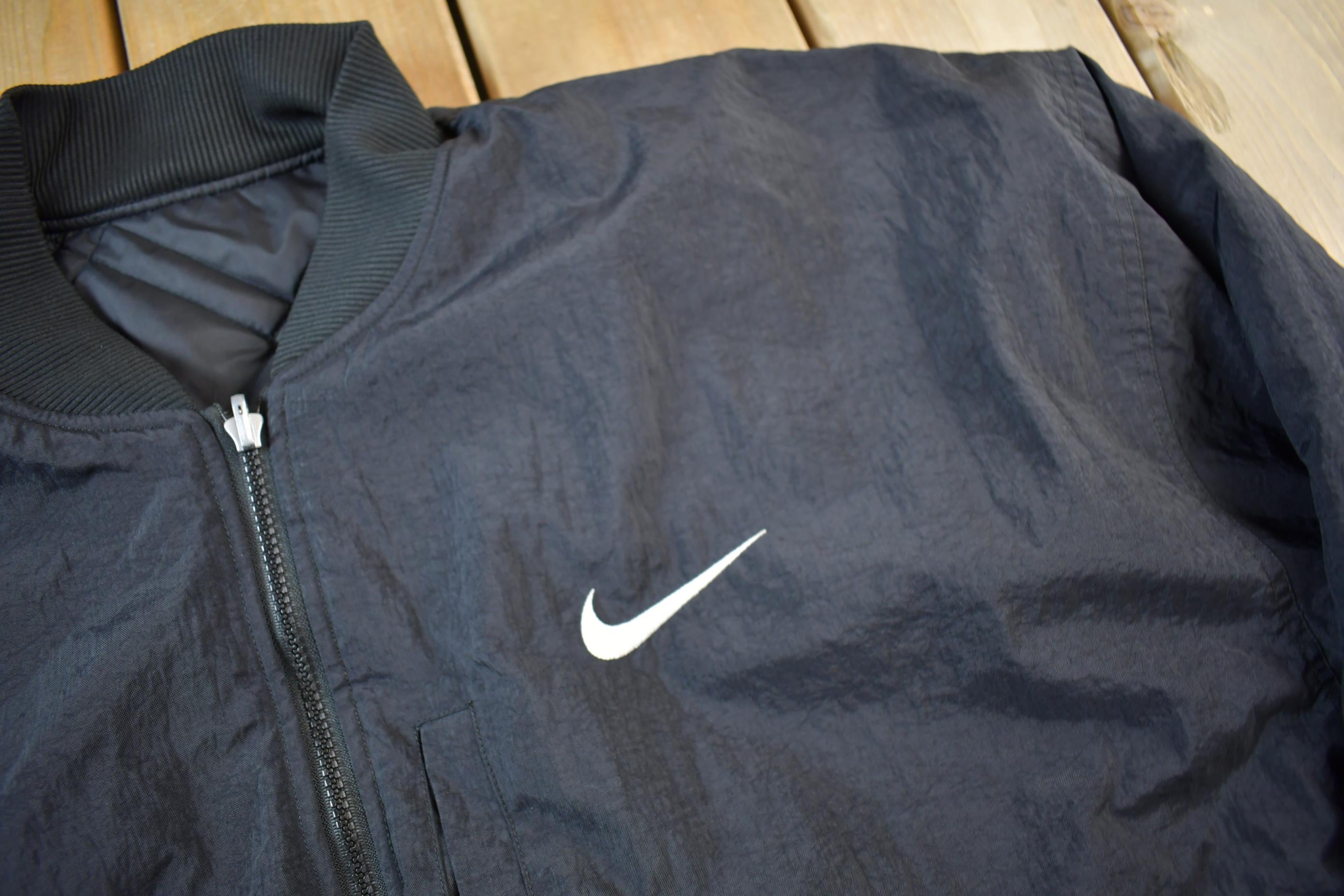 Vintage 1990s Nike Big Swoosh Reversible Jacket