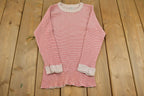 Vintage 1970s Kmart Thermal Crewneck Sweatshirt Made In USA