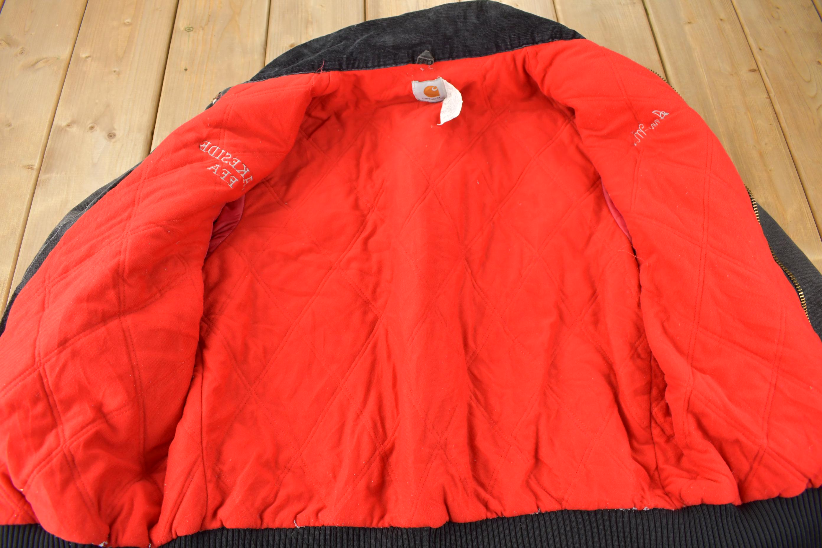 Vintage 1980s Carhartt Sun Faded Santa Fe Work Jacket