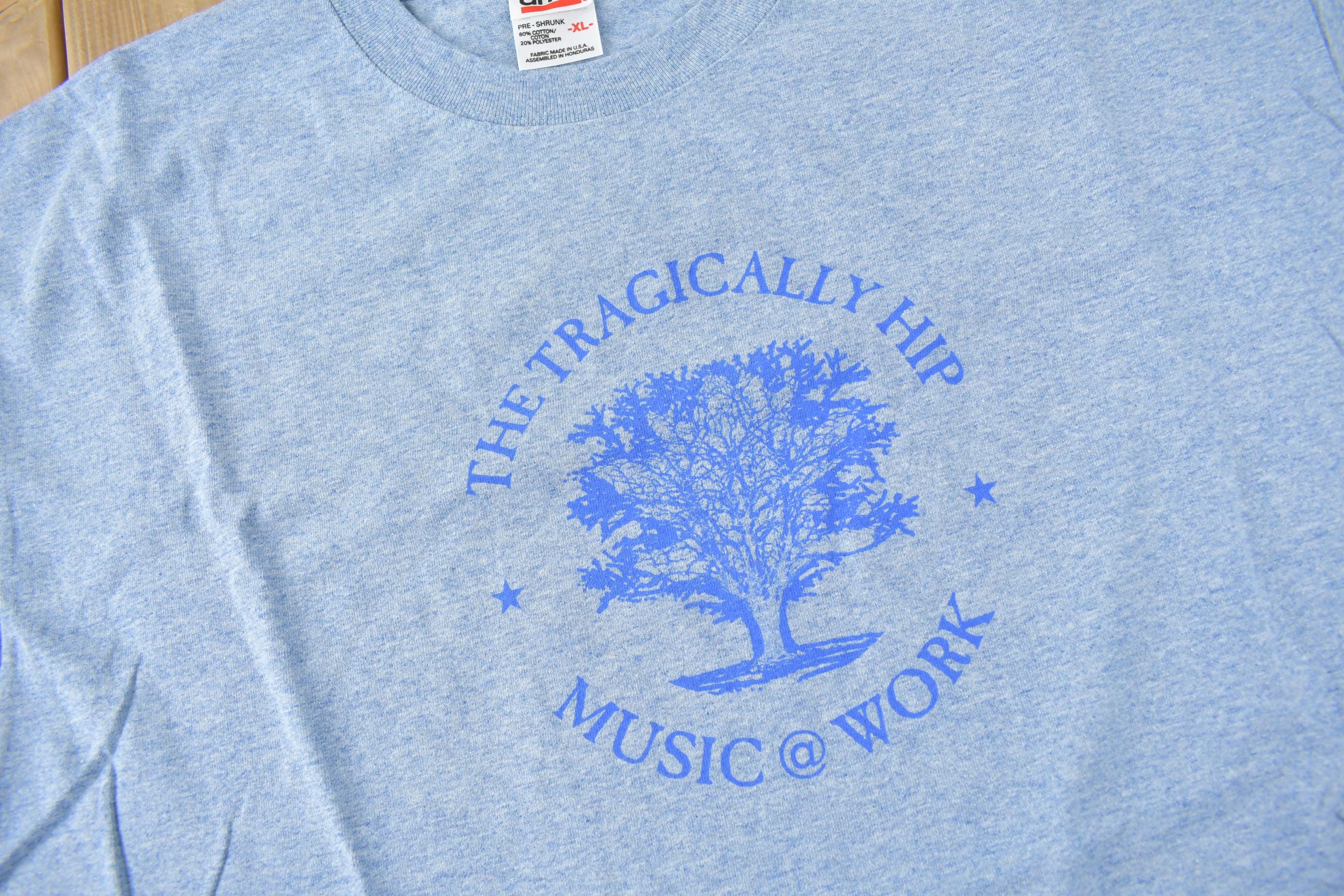 Vintage 2000 Deadstock The Tragically Hip Music At Work Band Tee Size XL