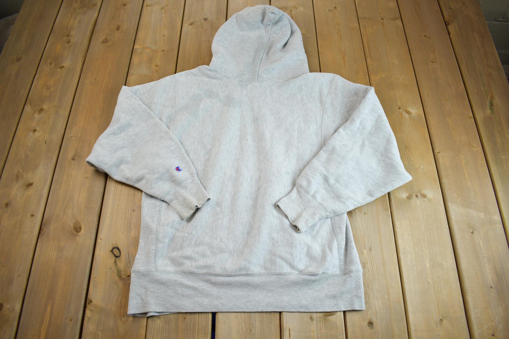 Vintage 1990s NYS Police Academy Champion Reverse Weave Heavy Weight Hooded Sweatshirt Made In USA