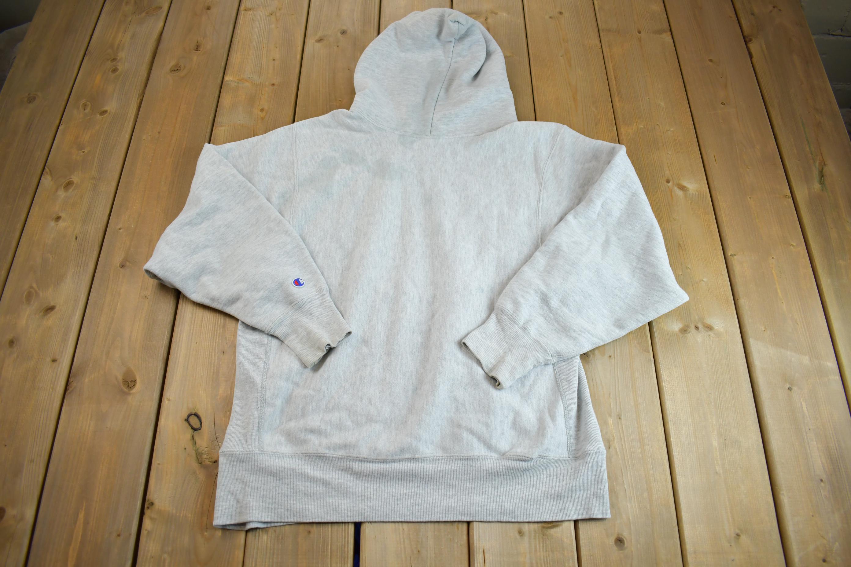 Vintage 1990s NYS Police Academy Champion Reverse Weave Heavy Weight Hooded Sweatshirt Made In USA