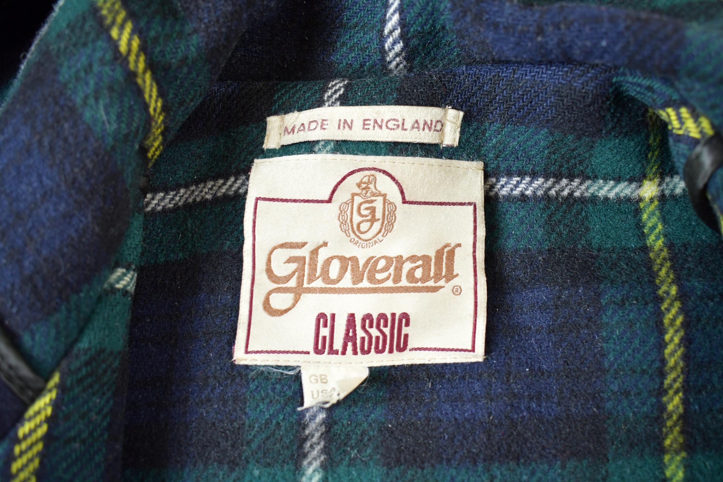 Vintage 1990s 100% Wool Gloverall Duffle Coat Made In England - Medium