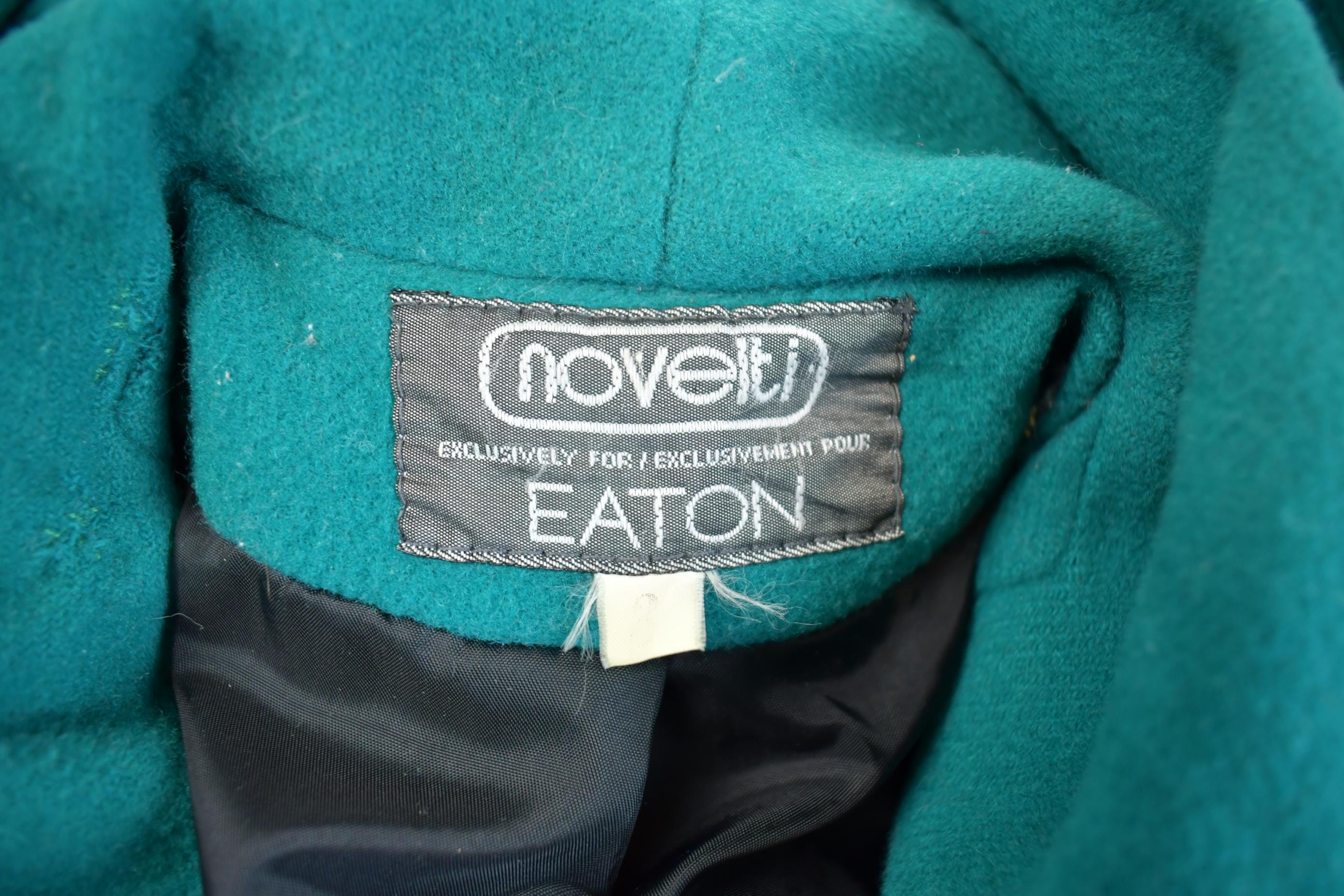 Vintage 1970s 100% Eatons Wool Button Up Jacket Made In Canada