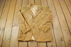 Vintage 1970s Corduroy Western Style Blazer Made in Japan