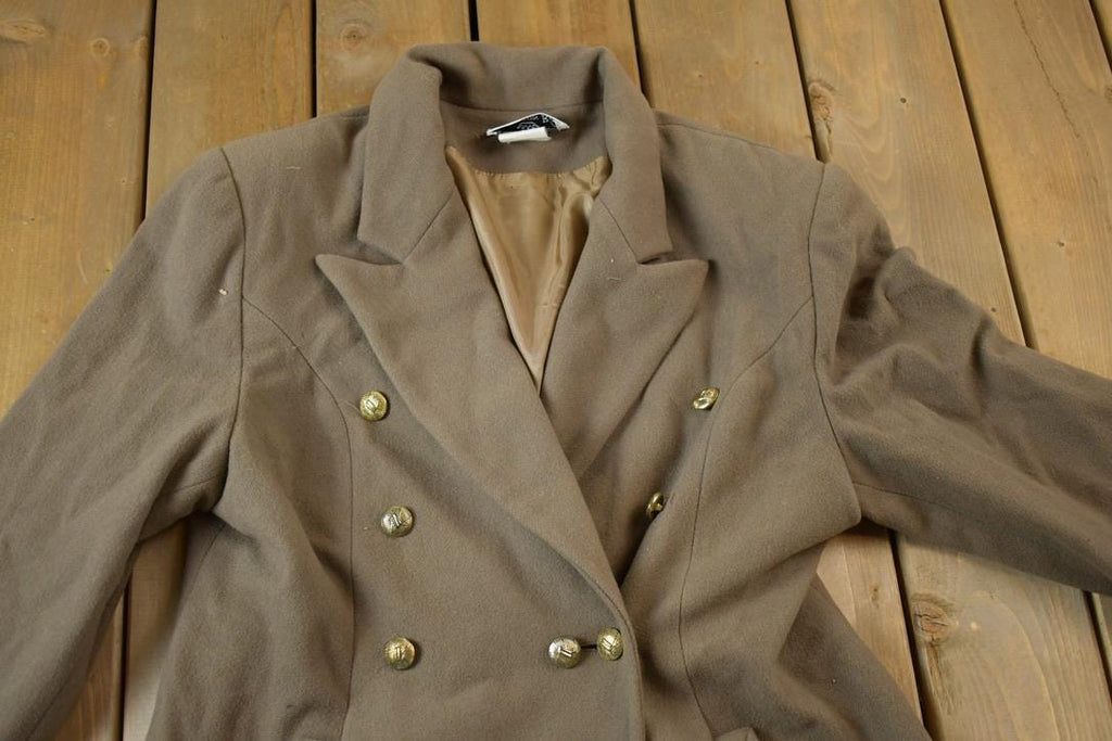 Vintage 1970s Hampton Row Double Breasted Wool Jacket Made In Canada