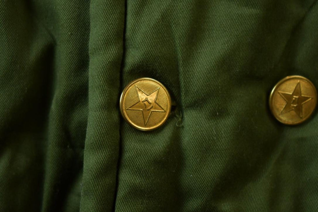 Vintage 1960s Extreme Cold Weather Double Breasted Military Overcoat