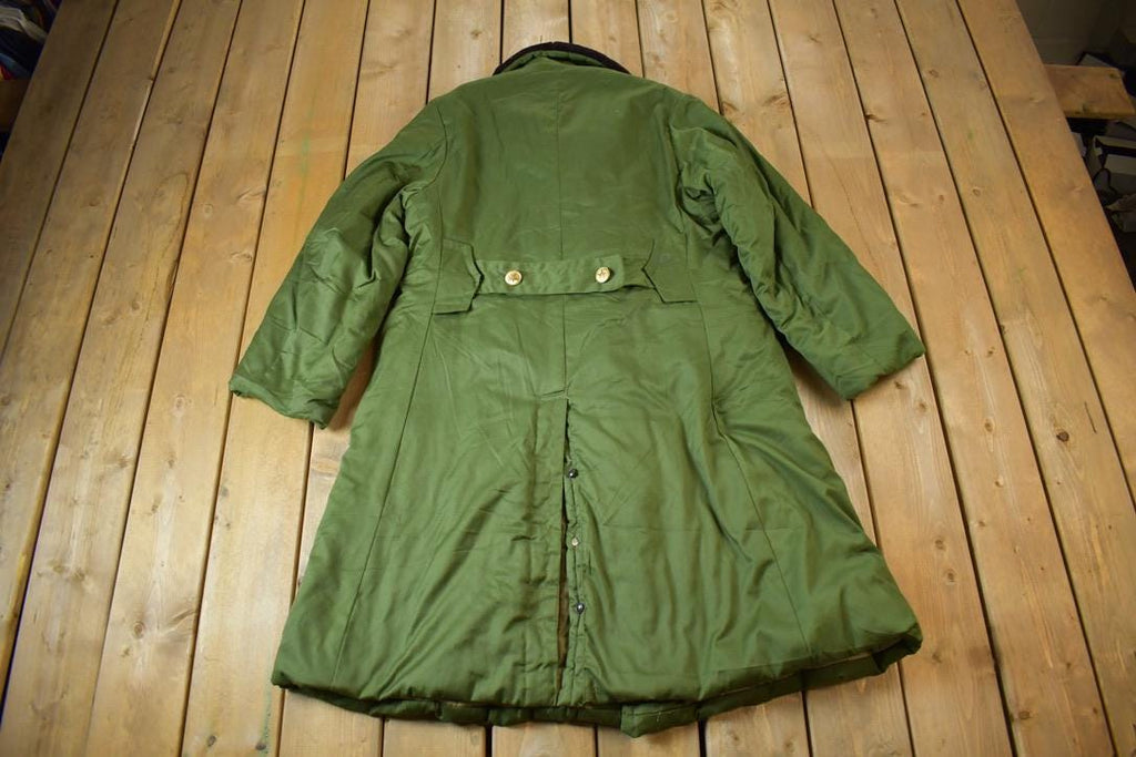 Vintage 1960s Extreme Cold Weather Double Breasted Military Overcoat