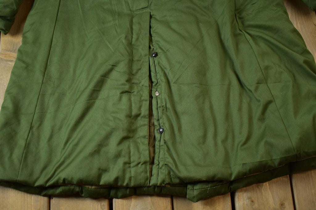 Vintage 1960s Extreme Cold Weather Double Breasted Military Overcoat