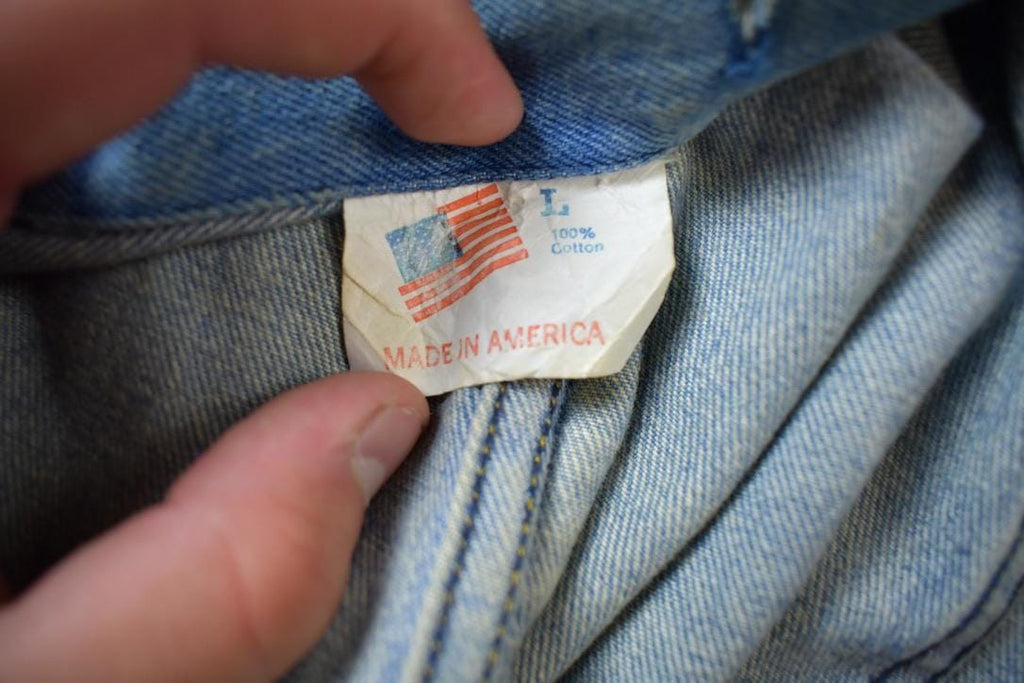 Vintage 1970s Hovis Denim Duster Jacket Made In USA