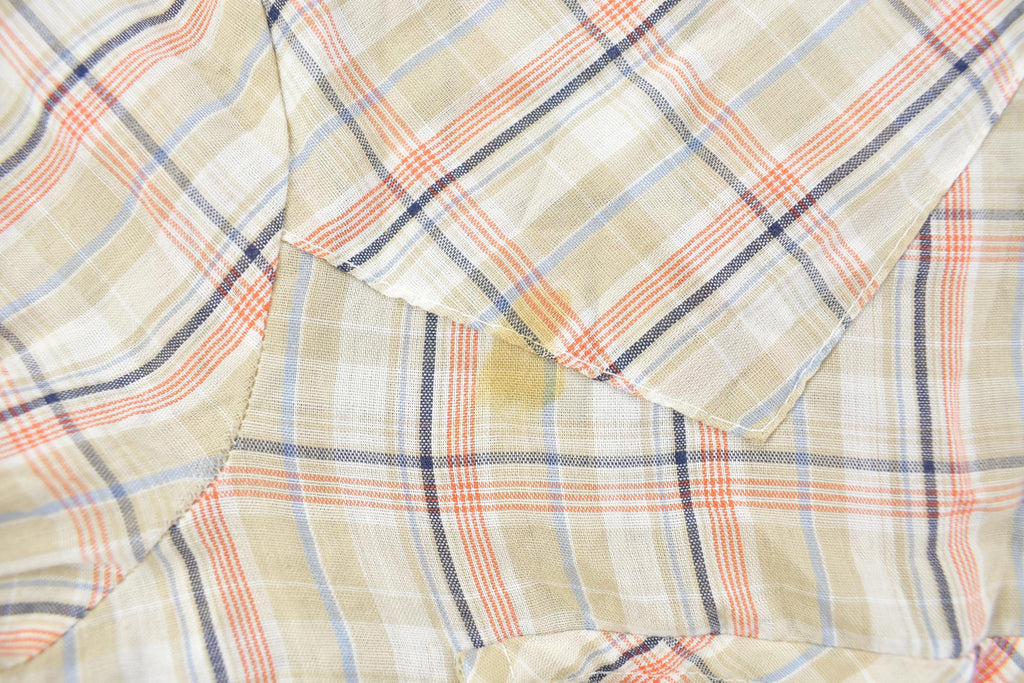 Vintage 1980s Wrangler Cowboy Plaid Button Up Shirt