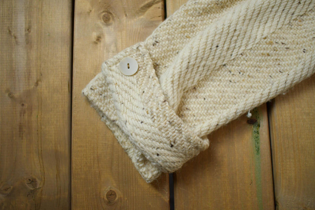 Vintage 1960s 100% Wool Striped Button Up Jacket