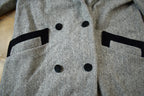 Vintage 1970s 100% Noble Fashions Wool Trench Coat Made In USA