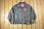 Vintage 1990s Starter NBA Chicago Bulls Leather Jacket