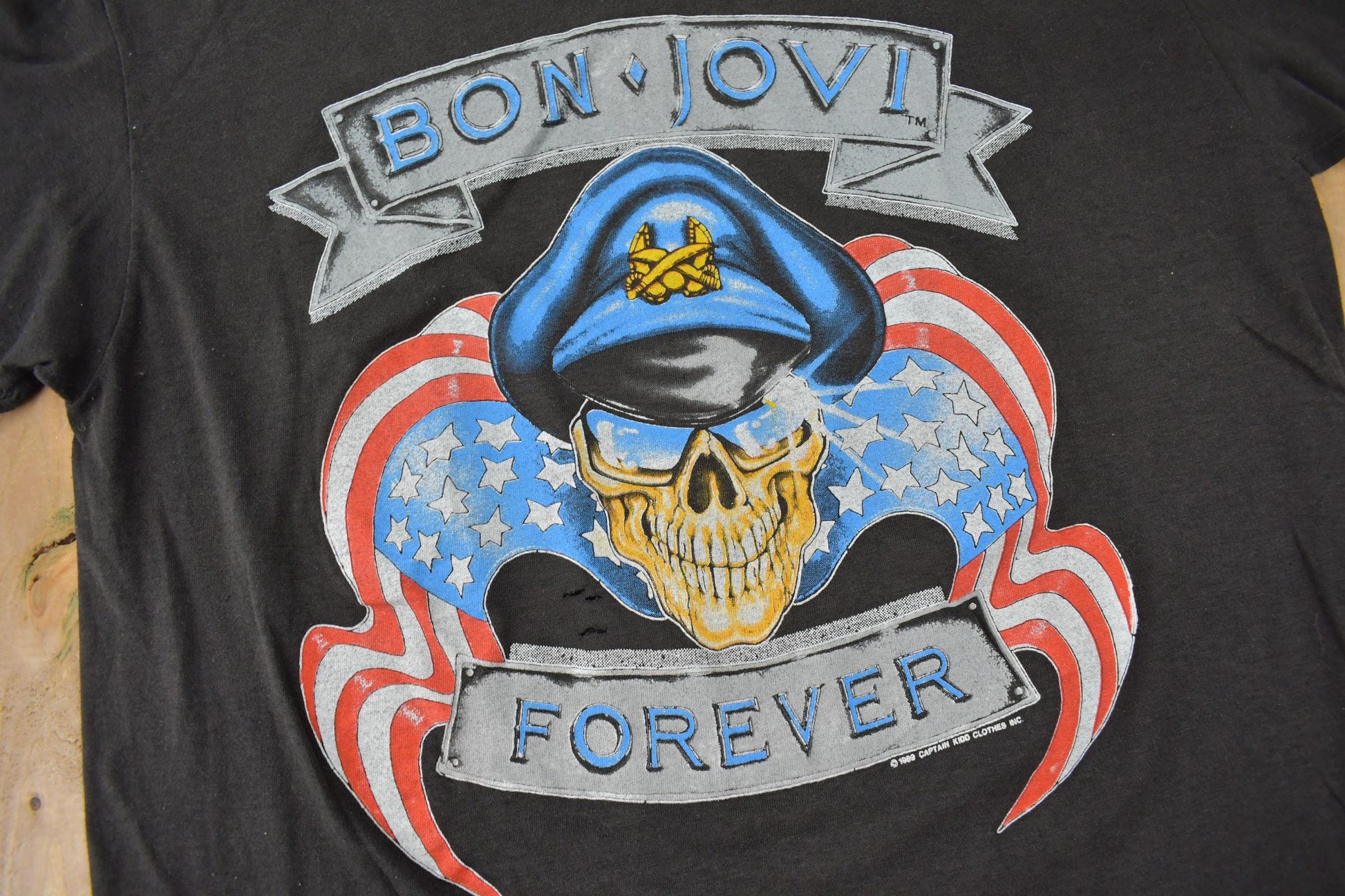 Vintage 1989 Bon Jovi Forever The Brotherhood Tour Band T-shirt