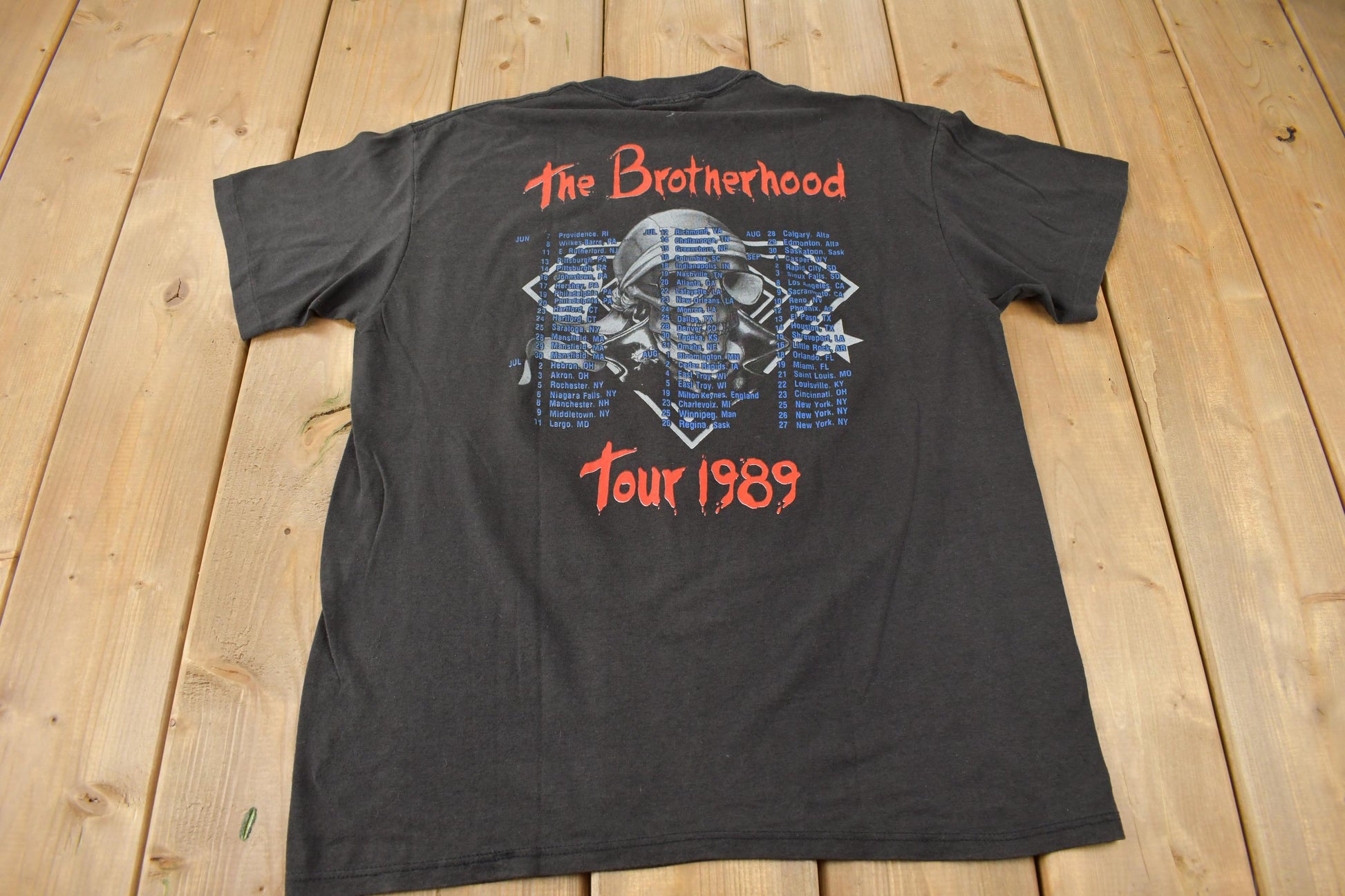 Vintage 1989 Bon Jovi Forever The Brotherhood Tour Band T-shirt