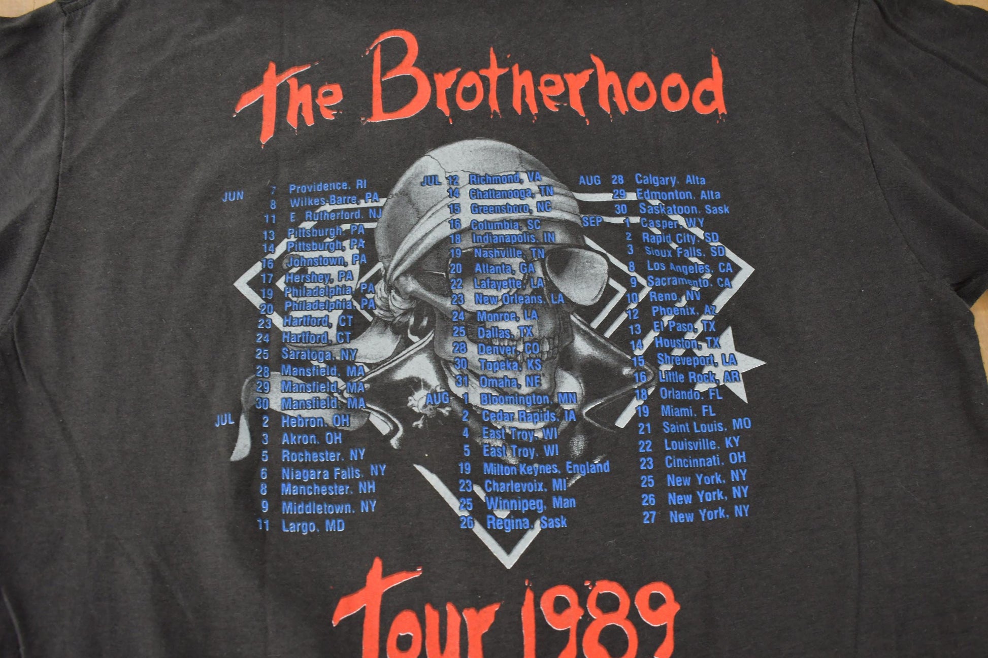Vintage 1989 Bon Jovi Forever The Brotherhood Tour Band T-shirt