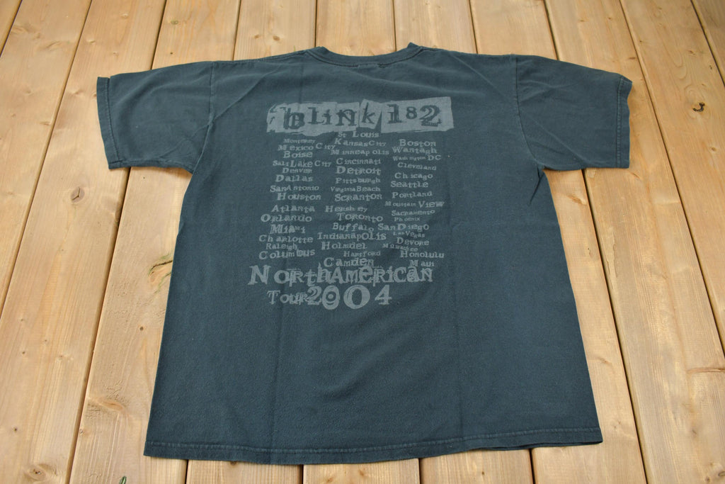 Vintage 2004 Blink 182 The North American Tour Band T-shirt