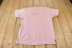 Vintage 1990s BJORK Single Stitch Pink Graphic Band Tee Made in Ireland