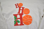 Vintage 1990s " Ho Ho Ho" Basketball Textured Crewneck Sweatshirt - XL