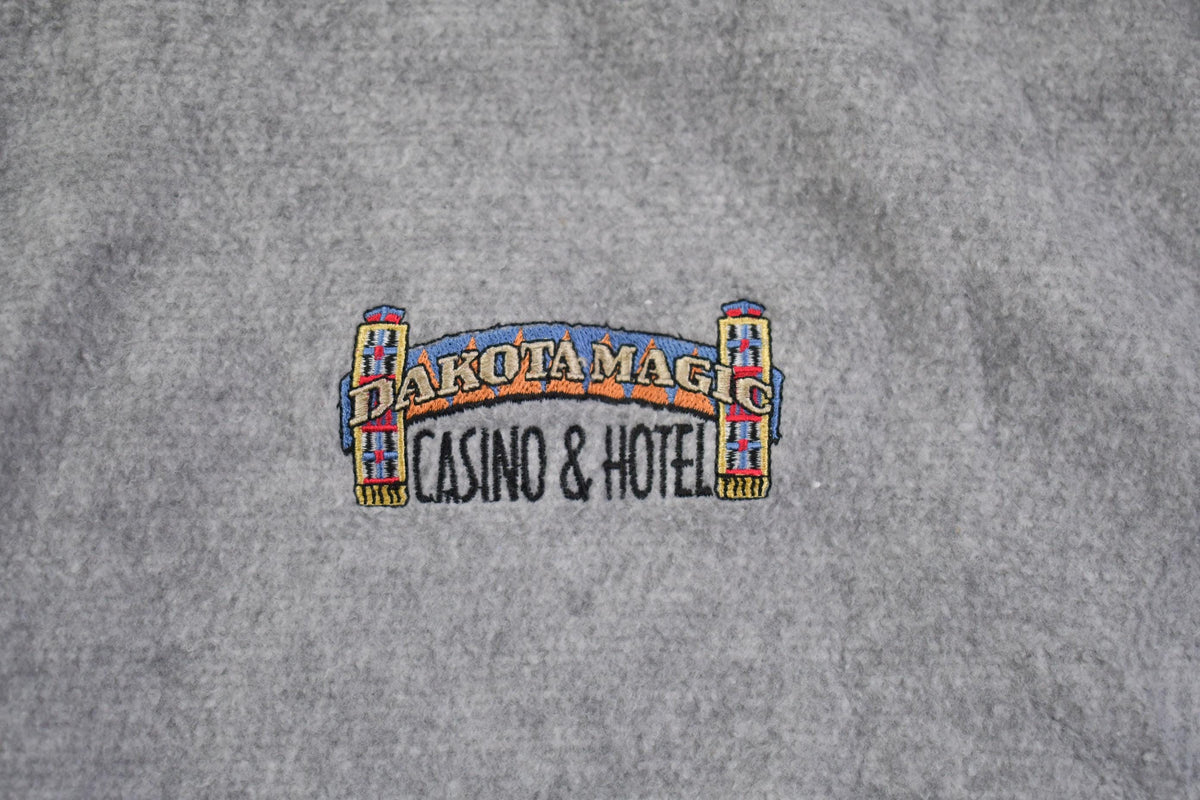Vintage 1990s Dakota Magic Casino & Hotel Fleece Crewneck Sweatshirt Made In USA