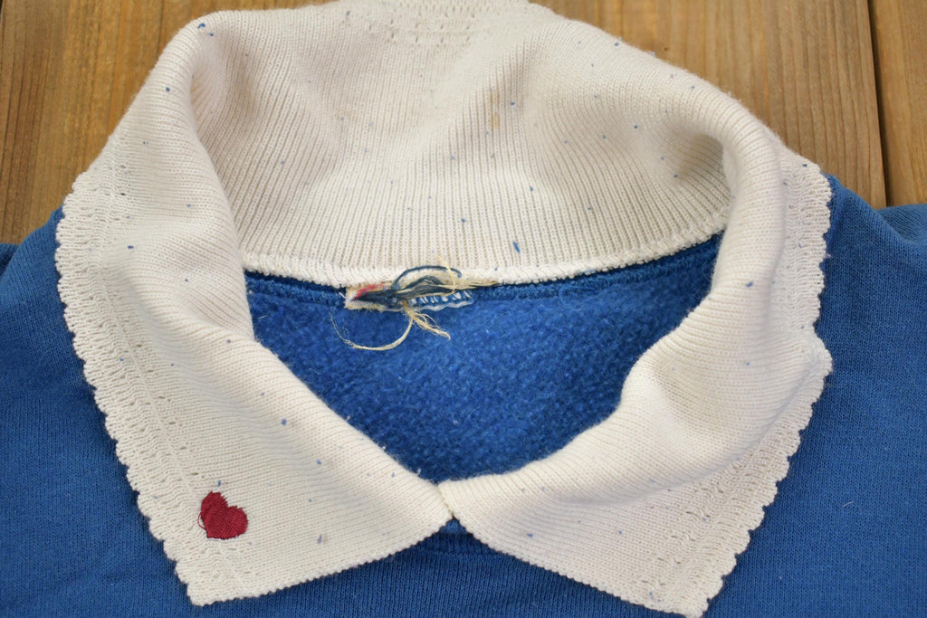 Vintage 1990s "Grandkids Warm the Heart" Grandma Style Collar Sweater
