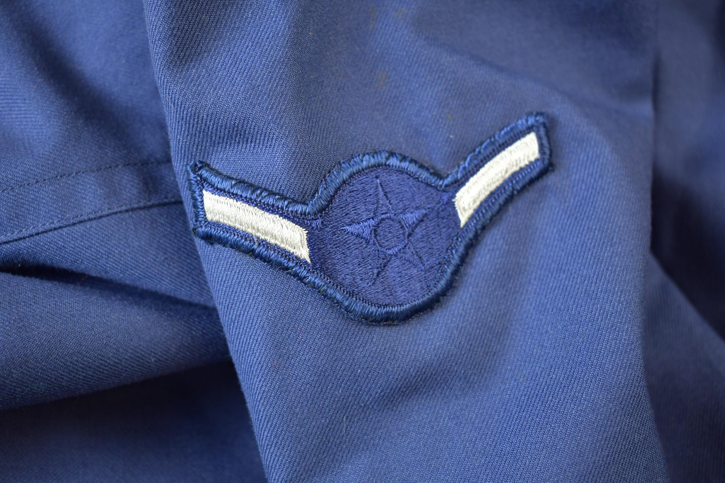 Vintage 1940s US Military Navy Sailor Officer Long Trench Coat