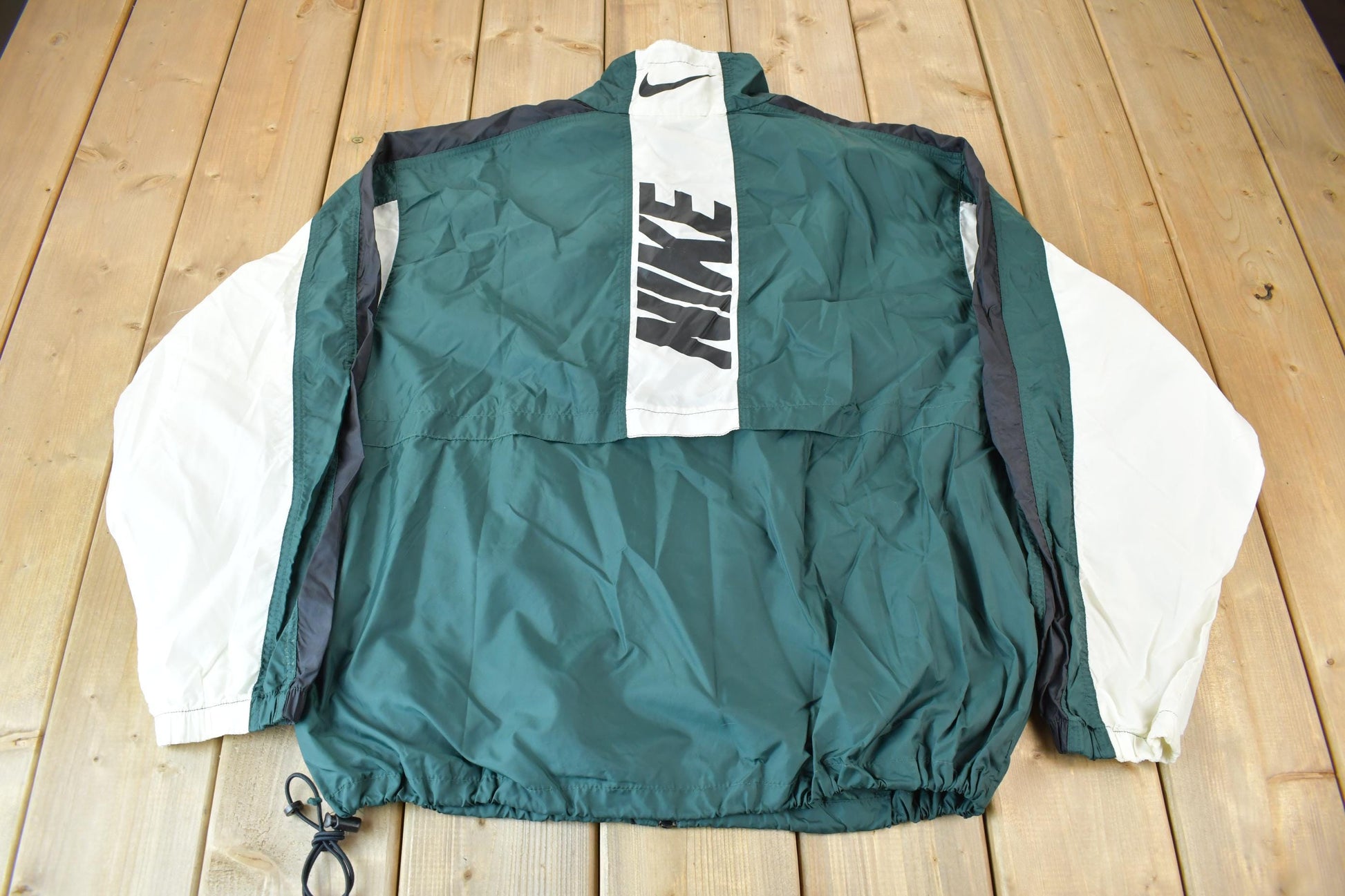 Vintage 1990s Nike Mini Swoosh Color Block Windbreaker Jacket