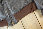 Vintage 1950s LL Bean Shearling Leather Flight Jacket