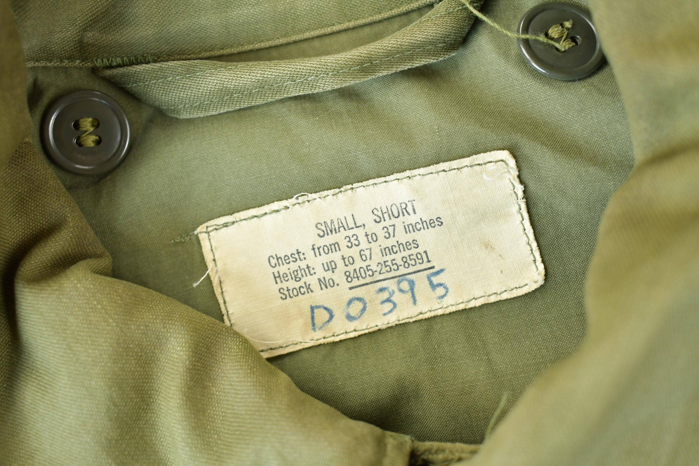 Vintage 1957 US Military OG 107 Mans Field Coat