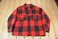 Vintage 1950s LL Bean Plaid Heavy Weight Wool Button Up Jacket