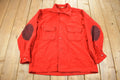 Vintage 1950s Boy Scouts Of America Red Wool Button Up Shirt