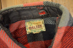 Vintage 1950s Melton Outer-Wear Buffalo Plaid Wool Hunting Jacket