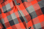 Vintage 1950s Melton Outer-Wear Buffalo Plaid Wool Hunting Jacket