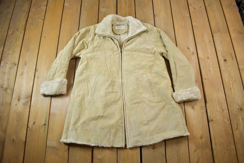 Vintage 1990s Jones New York Sport Authentic Shearling Jacket