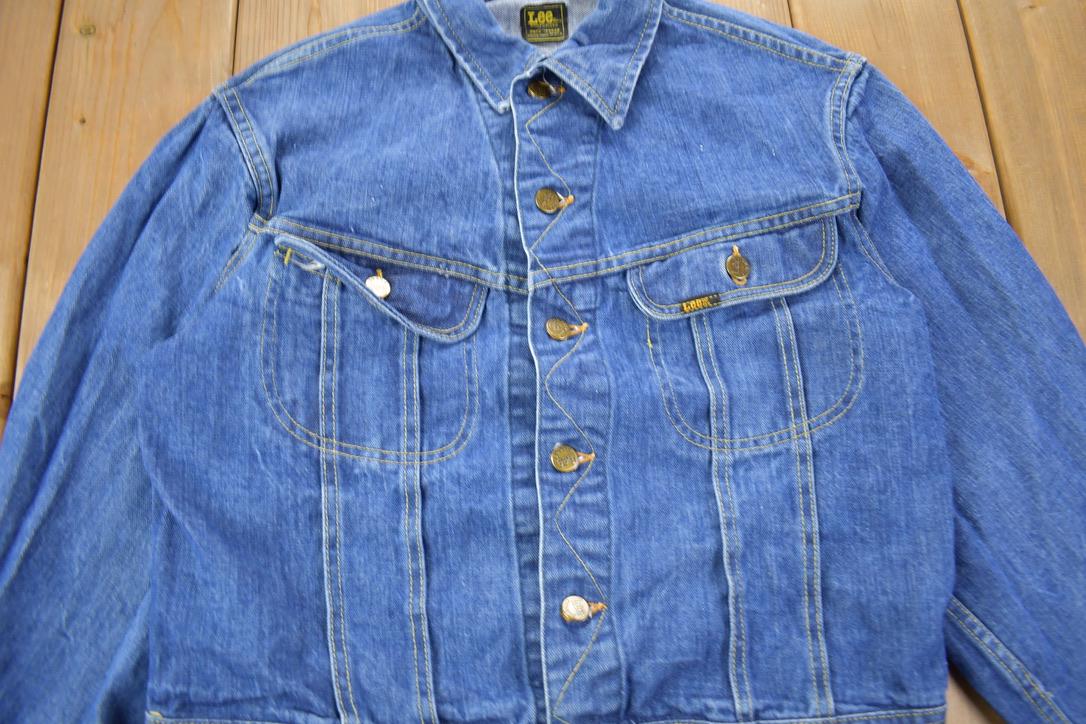 Vintage 1970s Lee Sanforized Jean Jacket Size Union Made In USA
