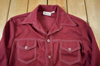 Vintage 1970s Western Style Pointed Collar Button Up Light Jacket