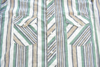 Vintage 1980s Wrangler Western Shirts Striped Pearl Blank Button Up Shirt Made In USA