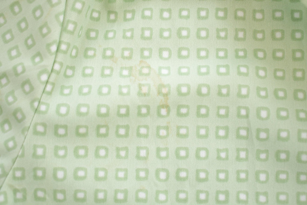 Vintage 1960s KORET Of California Square Pattern Button Up Long Sleeve Shirt