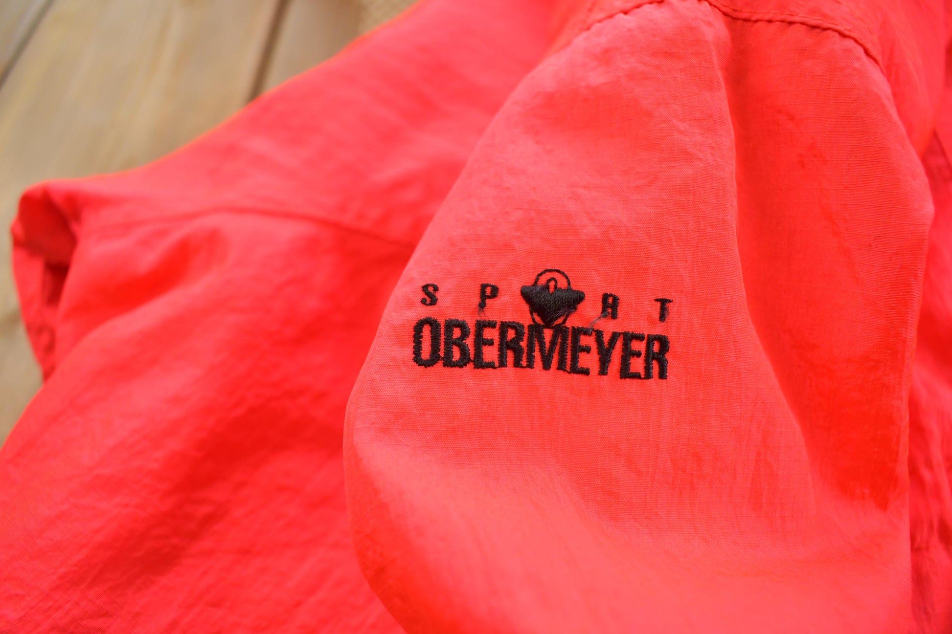 Vintage 1990s Obermeyer Womens Fluorescent Sport Rain Jacket
